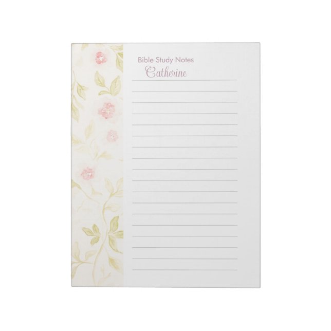 Bible Study Notepaper Personalisiert Notepad Notizblock (Rotiert)