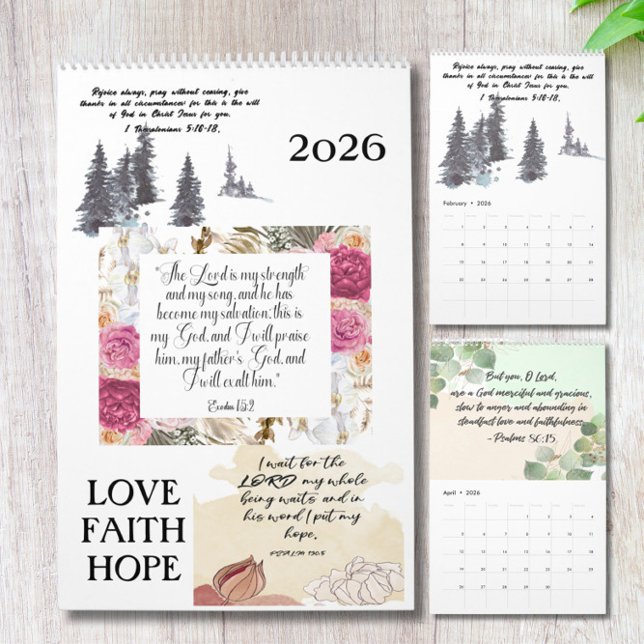 Bible Verse 2026 Wall Calendar Kalender (Von Creator hochgeladen)
