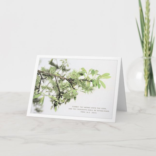 Bible Verse Christian Graduation Carte de voeux (Devant)