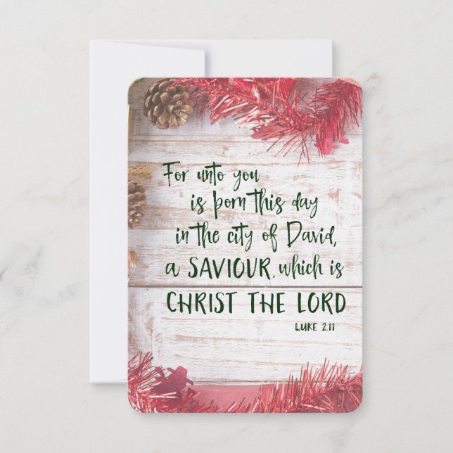 Bible Verse Christmas Play Einladung (Vorderseite)