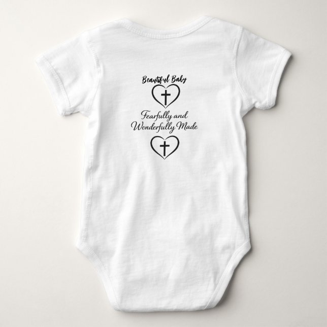 Bible Verse Custom Baby Bodysuit  Strampler (Rückseite)