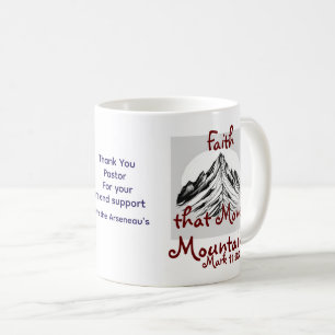 Bible Verse 'Danke' Rotes Mark 11:22 Persönlich ge Kaffeetasse