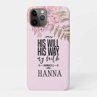 Bible Verse Floral Aquarelle Coque iphone