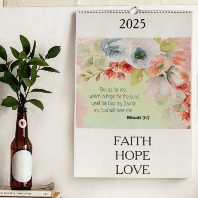 Bible Verse Floral Calendrier 2025 (Créateur téléchargé)