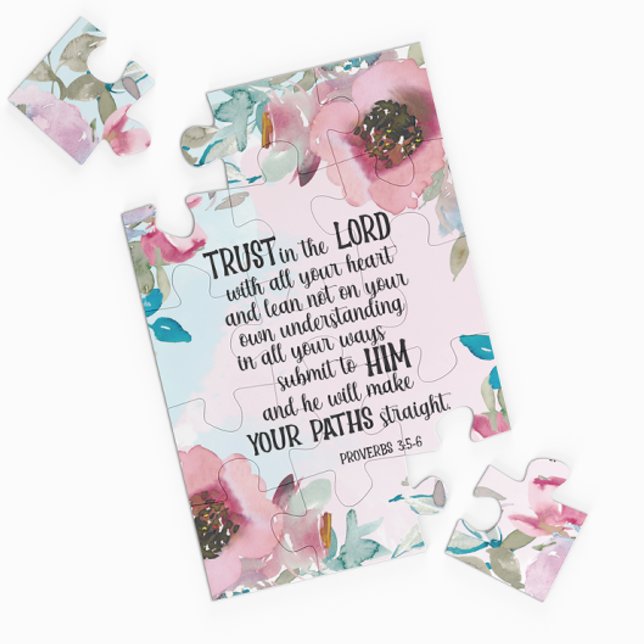 Bible verse floral Puzzle (Von Creator hochgeladen)