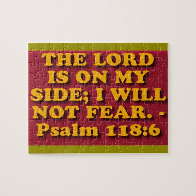 Bible verse from Psalm 118:6. (Horizontal)