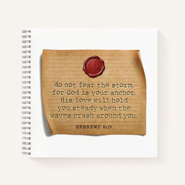 BIBLE VERSE - Hebrews 6:19 - Journal (Devant)