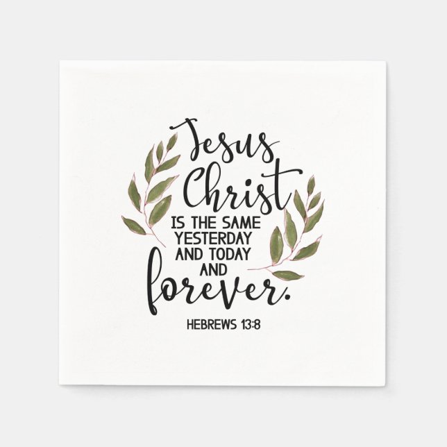 Bible verse Hebrews  Serviette (Vorderseite)