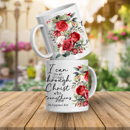 Bible Verse I can Do all Things Coffee Mug Kaffeetasse