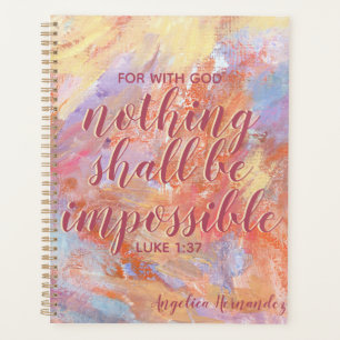 Bible Verse Inspirational Faith Planner Planer