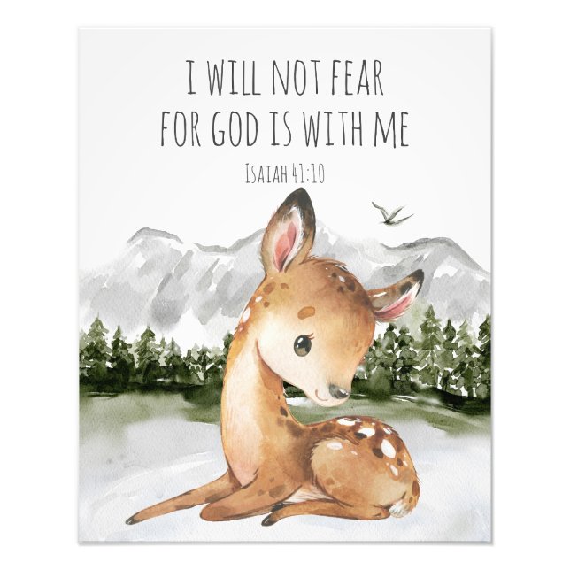 Bible Verse Isaiah 41:10 Fotodruck (Vorne)