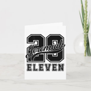 Bible Verse Jeremiah 29_11 Jersey Look Christlich Karte