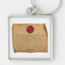 BIBLE VERSE - Job 12:7 - Keychain Schlüsselanhänger