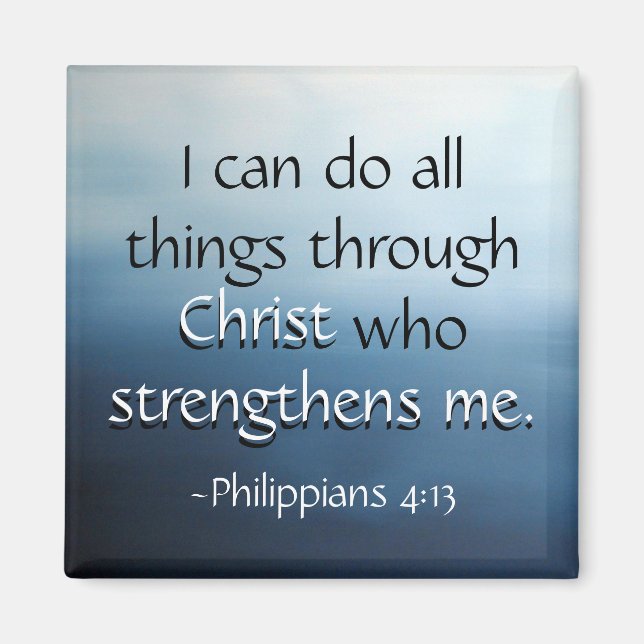 Bible Verse Ocean Air Magnet (Devant)