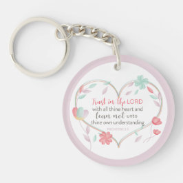 Bible Verse Philippians 4:13 Herzkeychain Schlüsselanhänger