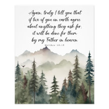 Bible Verse Poster Matthew 18