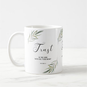 Bible verse Proverbes Écriture feuille Café Mug