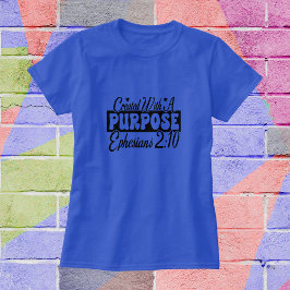 Bible Verse ''Purpose'' Typography Personalize T-Shirt