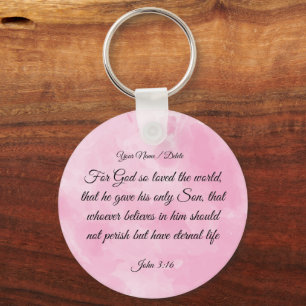 Bible Verse Schlüsselanhänger - John 3:16