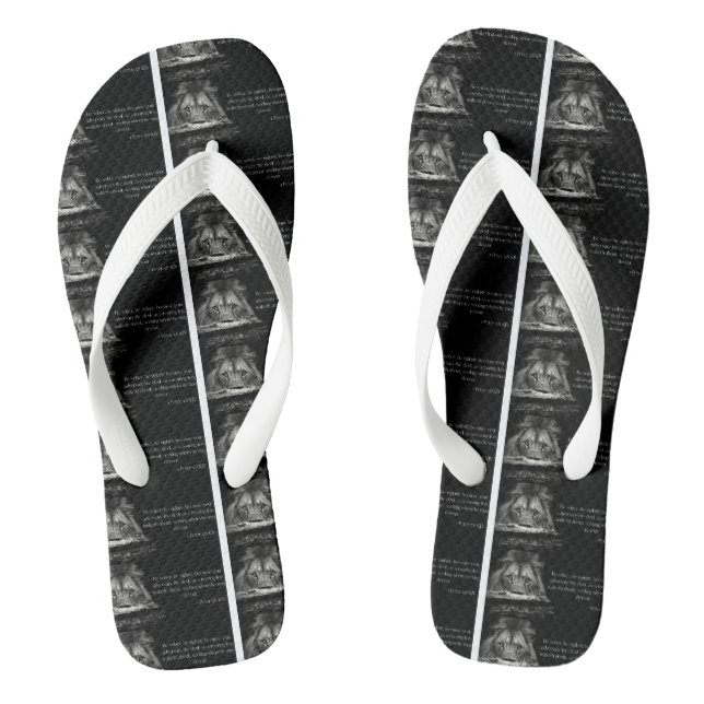Bible Verse Scripture 1 Peter 5:8 KJV Überall Flip Flops (Fußbett)