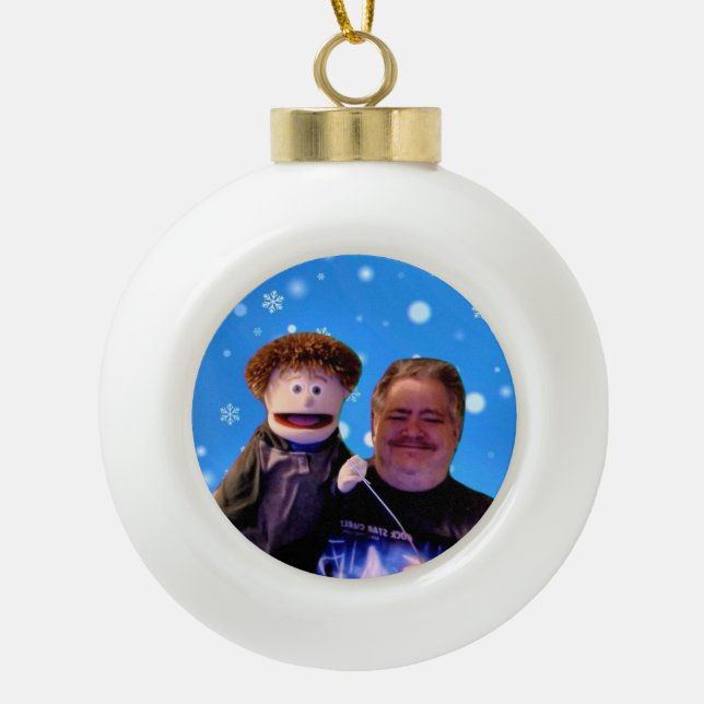 BIBLENKJV.COM™ 🛐 #SNOWFLAKE KERAMIK Kugel-Ornament (Vorderseite)