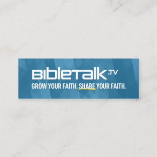 BibleTalk.tv - Mini-Promo-Karte Mini Visitenkarte