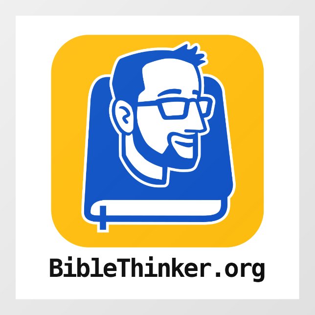 BibleThinker.org Fensteraufkleber (Blatt)