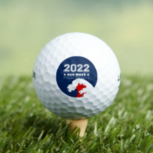 Biblical Midterms 2022 Red Wave Golf Balls Golfball
