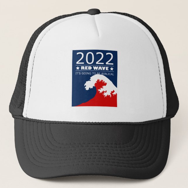 Biblical Midterms 2022 - Rote Welle Truckerkappe (Vorderseite)