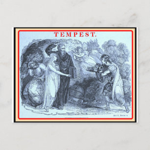 Bibliomania: Shakespeare Der Tempest Postkarte