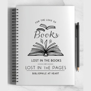 Bibliophile at Heart - Minimalistisch Book Lover D Notizblock