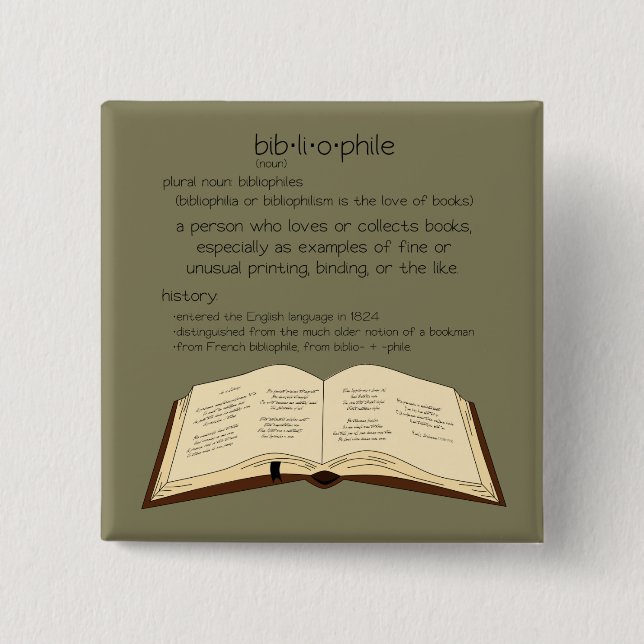 Bibliophile Button (Vorderseite)
