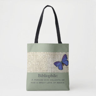 Bibliophile-Schmetterling-Hoch Tasche