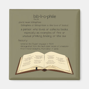 Bibliophile - wählen Sie Farbe Magnet