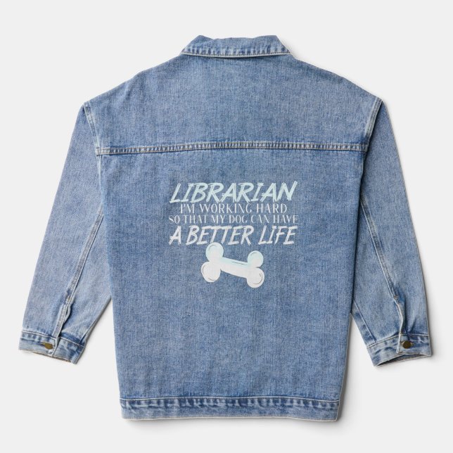 Bibliothécaire - École de livre Dog Better Life (Verso)