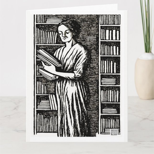Bibliothecarius - biblische Grußkarte Karte (Vorderseite)