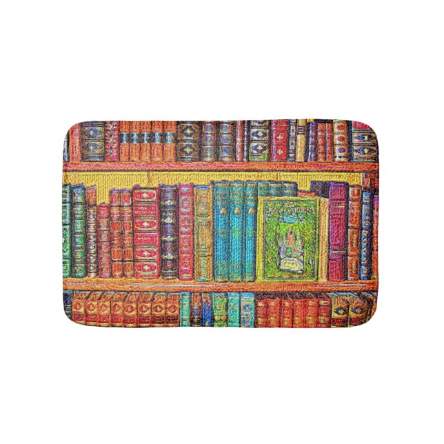 Bibliothek Bath Mat Badematte (Vorderseite)