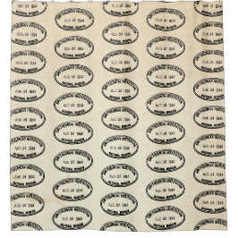 Bibliothek Briefmarke Smithsonian Institution 1944 Duschvorhang