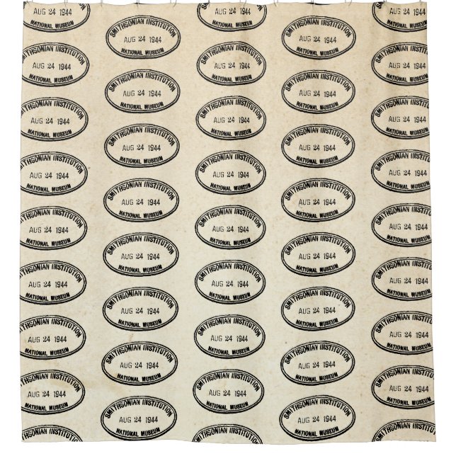 Bibliothek Briefmarke Smithsonian Institution 1944 Duschvorhang (Vorderseite)
