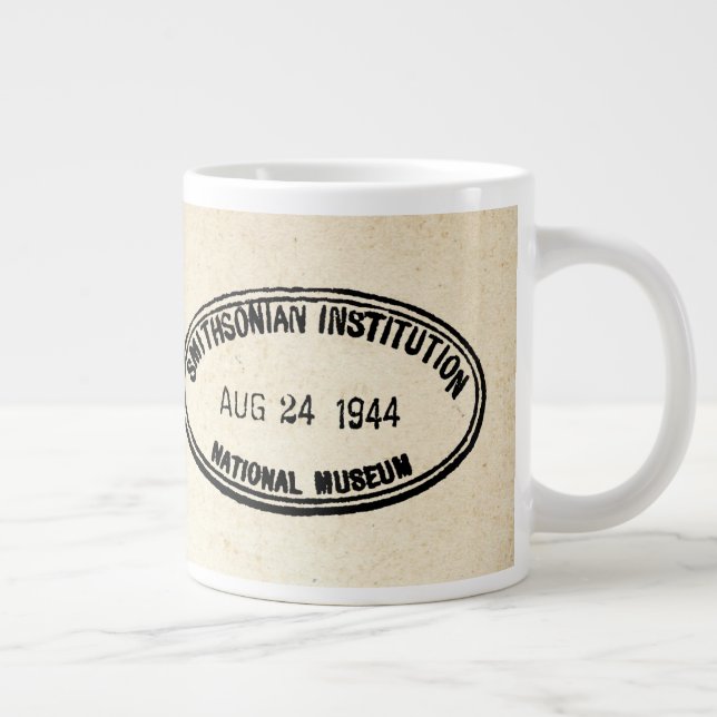 Bibliothek Briefmarke Smithsonian Institution 1944 Jumbo-Tasse (Rechts)