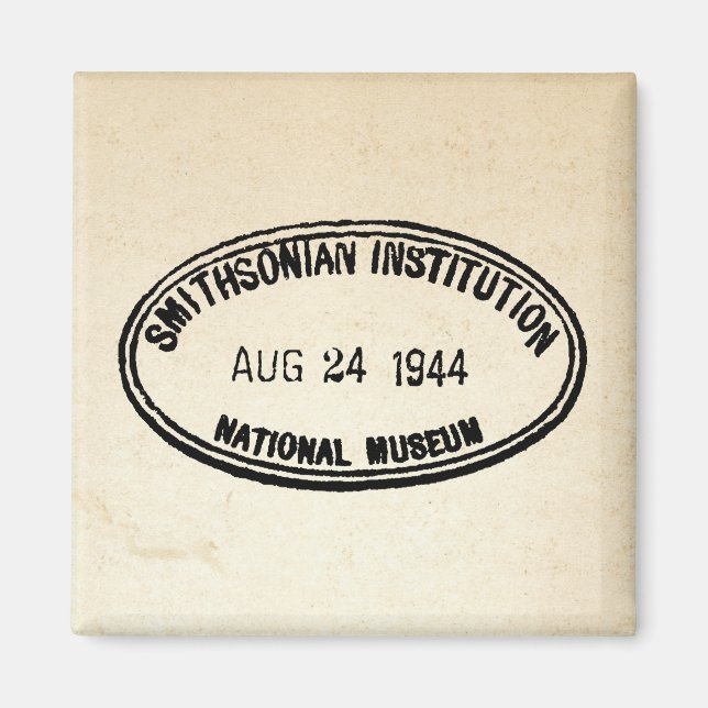 Bibliothek Briefmarke Smithsonian Institution 1944 Magnet (Vorne)