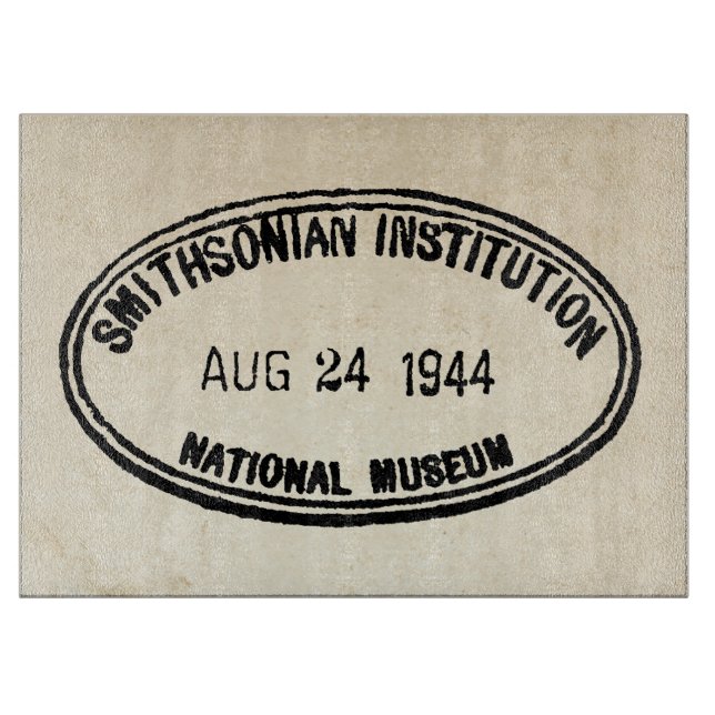 Bibliothek Briefmarke Smithsonian Institution 1944 Schneidebrett (Vorderseite)