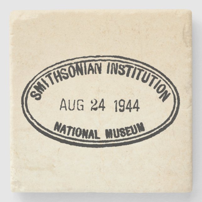 Bibliothek Briefmarke Smithsonian Institution 1944 Steinuntersetzer (Vorderseite)