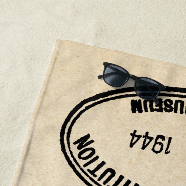 Bibliothek Briefmarke Smithsonian Institution 1944 Strandtuch (Beispiel)