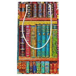 Bibliothek Bücher GIft-Beutel Kleine Geschenktüte