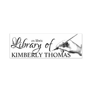 Bibliothek Buchzeichen Briefmarke - Ex Libris Permastempel