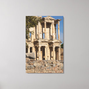 Bibliothek der Ruinen von Ephesus Leinwanddruck