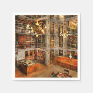 Bibliothek - ein literarischer Klassiker 1905 Serviette
