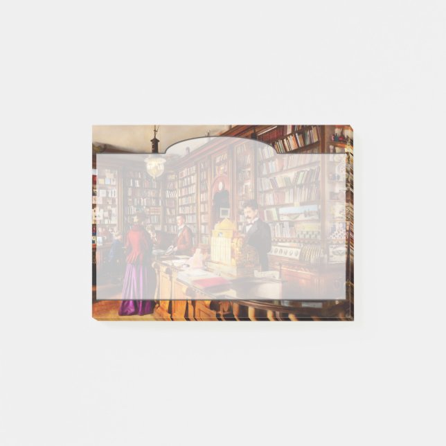 Bibliothek - Eine neuartige Idee 1895 Post-it Klebezettel (Vorderseite)