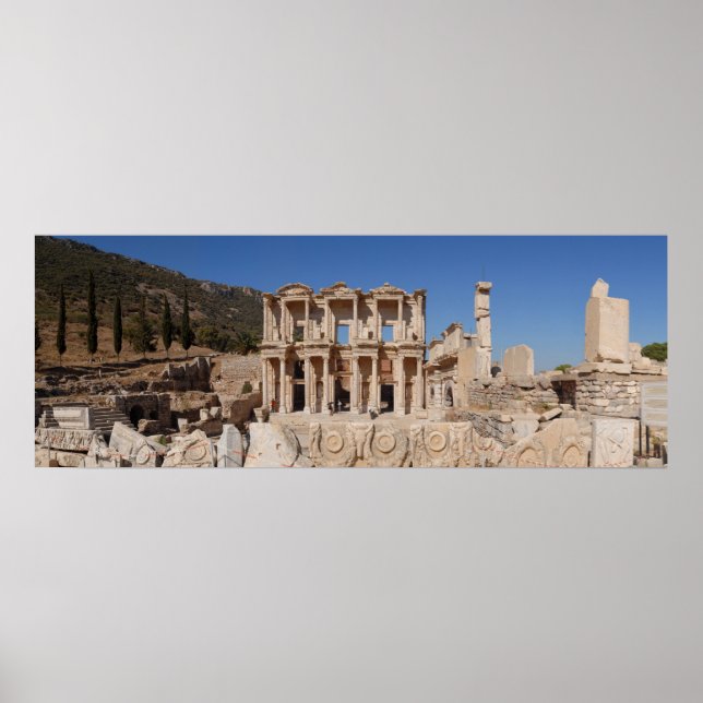 Bibliothek Ephesus Poster (Vorne)